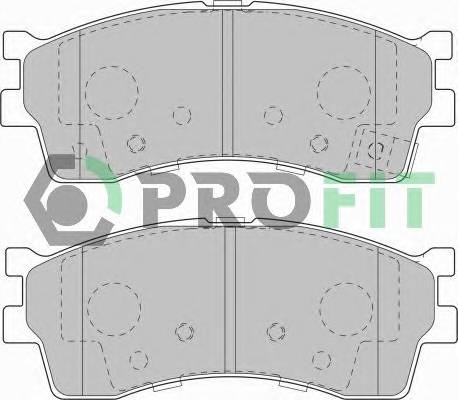 PROFIT 5000-1602 Колодки гальмівні дискові