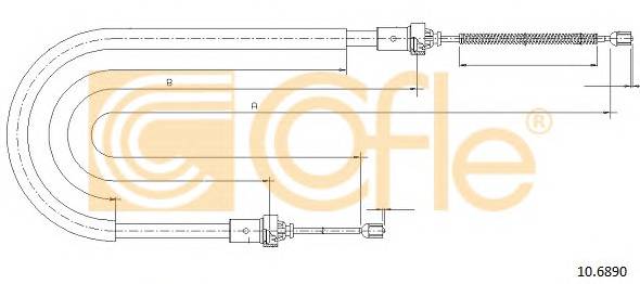 COFLE 10.6890 Трос стояночного гальма