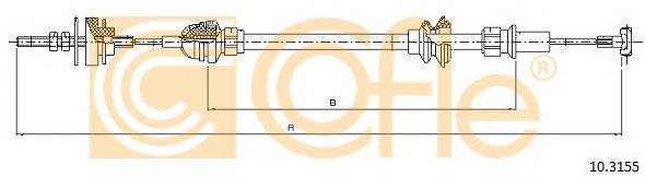 COFLE 10.3155 Трос зчеплення