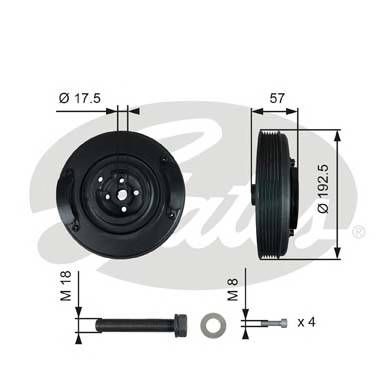 GATES TVD1033A запчастина