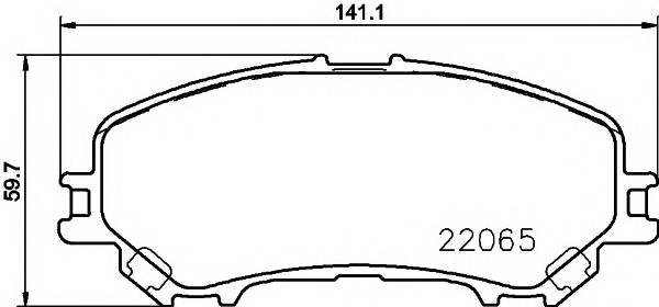 TEXTAR 2206501 Гальмiвнi колодки, к-кт.