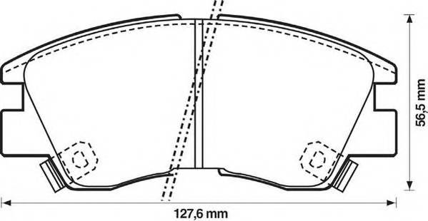 JURID 572281J Комплект гальмівних колодок,