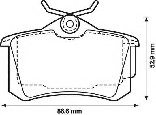 JURID 573005J Комплект тормозных колодок,