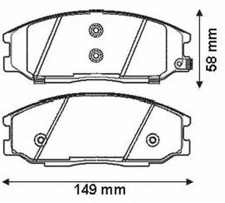 JURID 572453J Комплект гальмівних колодок,