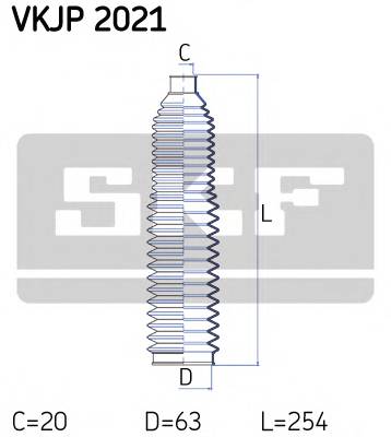 SKF VKJP 2021 Комплект пылника, рулевое