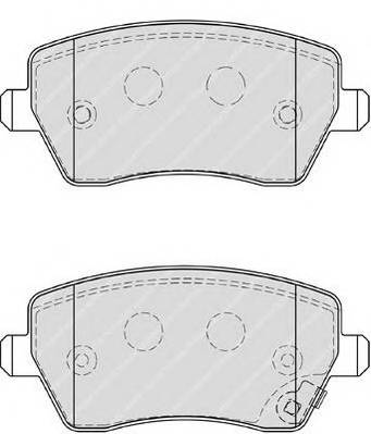 FERODO FDB4069 Комплект тормозных колодок,