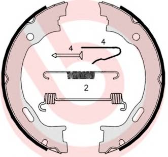 BREMBO S 50 515 Комплект гальмівних колодок,