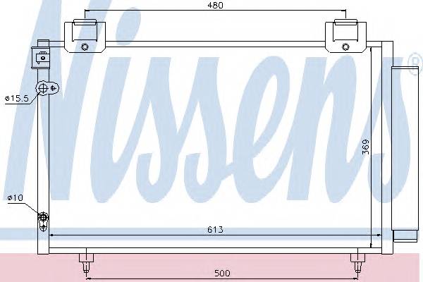 NISSENS 94730 Конденсатор, кондиционер