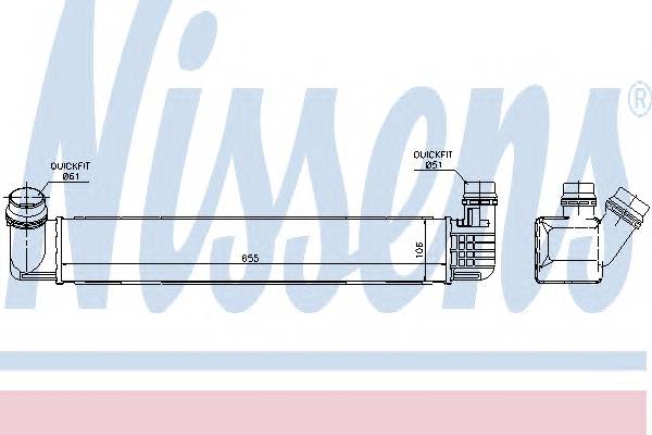 NISSENS 96543 Интеркулер
