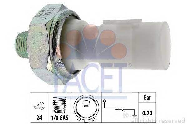 FACET 7.0182 Датчик тиску масла