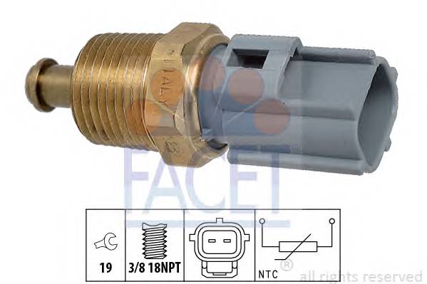 FACET 7.3363 Датчик, температура олії;