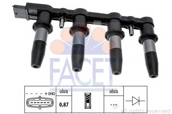 FACET 9.6350 Котушка запалювання