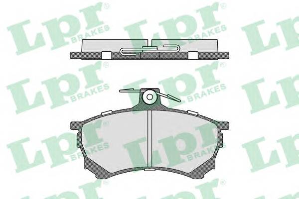 LPR 05P420 Комплект тормозных колодок,