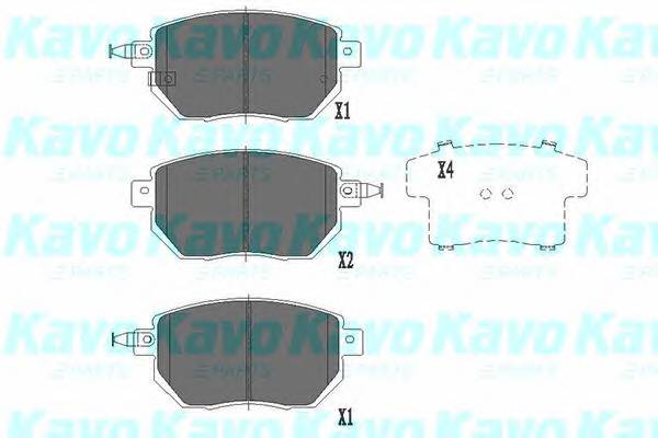 KAVO PARTS KBP-6573 Комплект тормозных колодок,