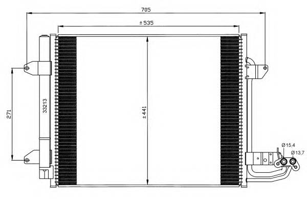 NRF 35521 Конденсатор, кондиционер