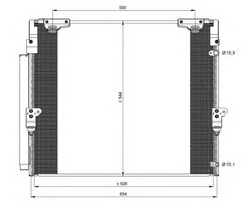 NRF 35862 Конденсатор, кондиционер