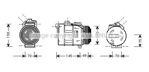 AVA QUALITY COOLING BWAK237 Компрессор, кондиционер