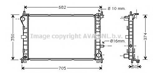 AVA QUALITY COOLING FD2379 Радиатор, охлаждение двигателя