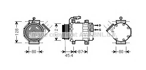 AVA QUALITY COOLING FTAK366 Компрессор, кондиционер