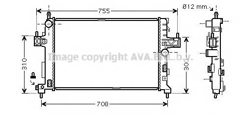 AVA QUALITY COOLING OLA2380 Радиатор, охлаждение двигателя