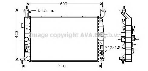 AVA QUALITY COOLING OLA2431 Радиатор, охлаждение двигателя