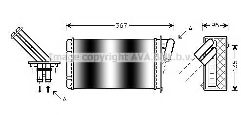 AVA QUALITY COOLING RTA6203 Теплообменник, отопление салона