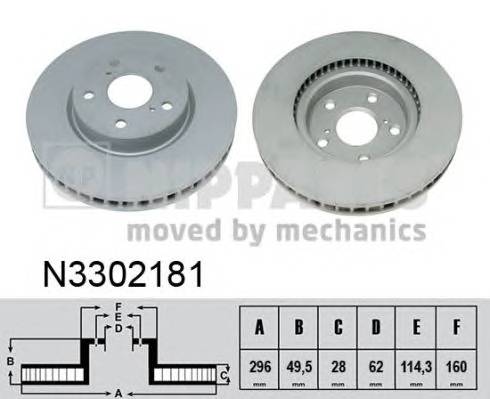 NIPPARTS N3302181 Гальмівний диск