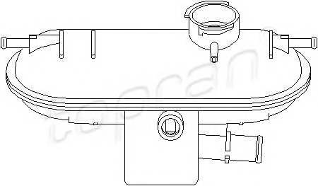 TOPRAN 722 108 Компенсационный бак, охлаждающая