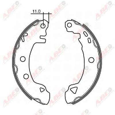ABE C0R006ABE Комплект тормозных колодок