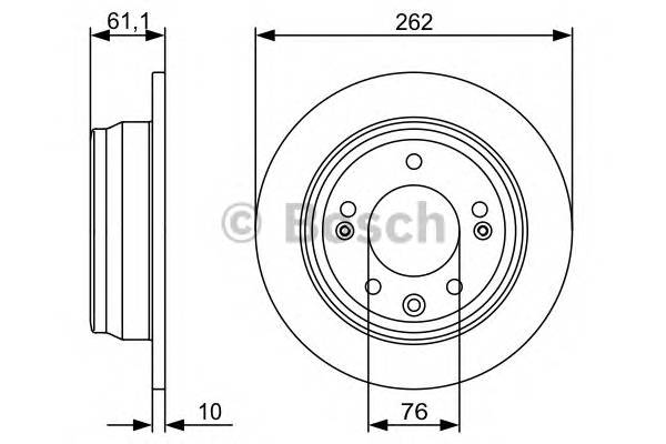 BOSCH 0 986 479 508 Тормозной диск