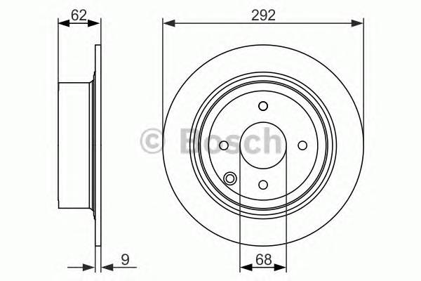 BOSCH 0 986 479 742 Гальмівний диск