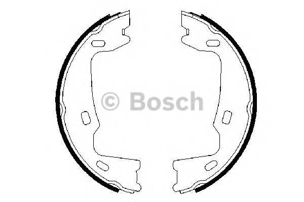 BOSCH 0 986 487 214 Комплект тормозных колодок;