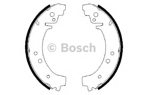 BOSCH 0 986 487 217 Комплект тормозных колодок