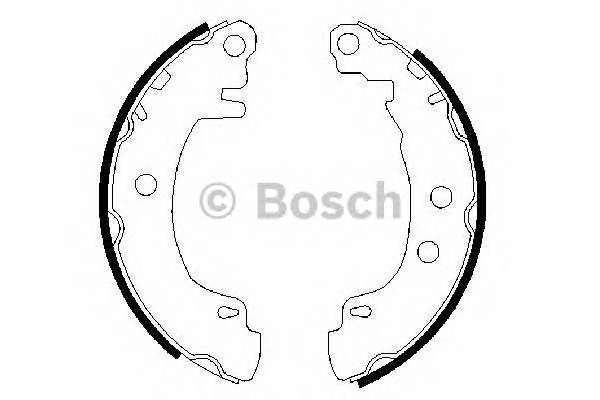 BOSCH 0 986 487 550 Комплект тормозных колодок