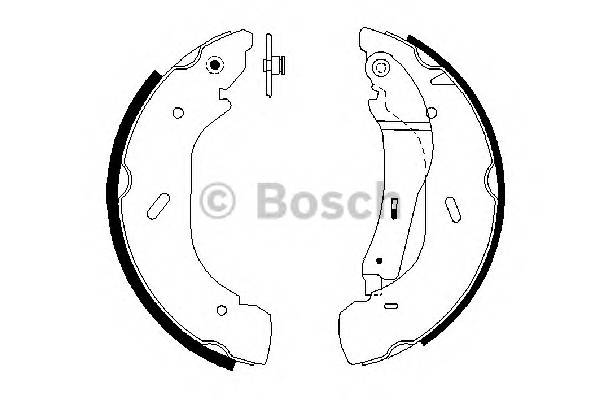 BOSCH 0 986 487 612 Комплект гальмівних колодок