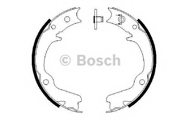 BOSCH 0 986 487 681 Комплект гальмівних колодок,