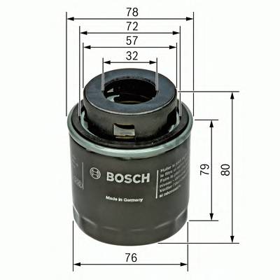 BOSCH F 026 407 079 Масляний фільтр