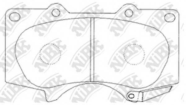 NiBK PN1482 Колодки тормозные передние