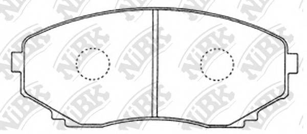 NiBK PN5376 Колодки гальмівні