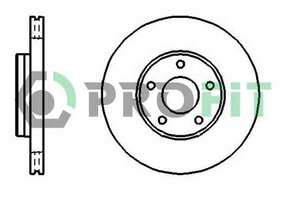PROFIT 5010-1222 Диск гальмівний