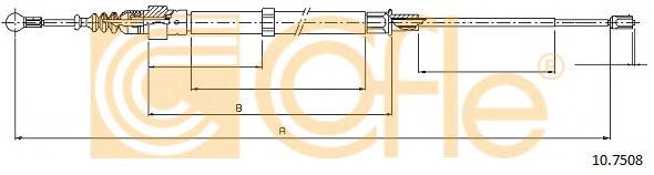 COFLE 10.7508 Трос стояночного гальма