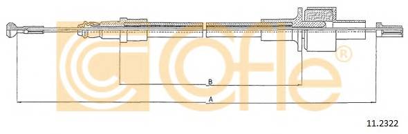 COFLE 11.2322 Трос зчеплення