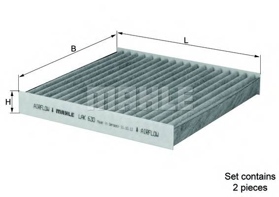 KNECHT LAK 630/S Фильтр, воздух во