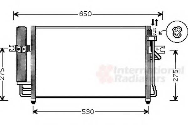 VAN WEZEL 82005087 Конденсатор, кондиционер