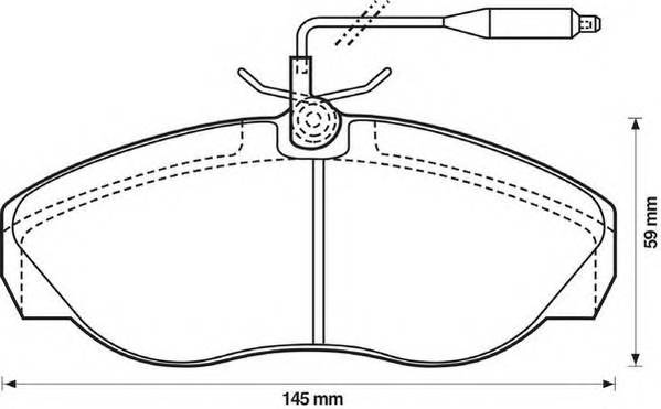 JURID 571839J Комплект тормозных колодок,