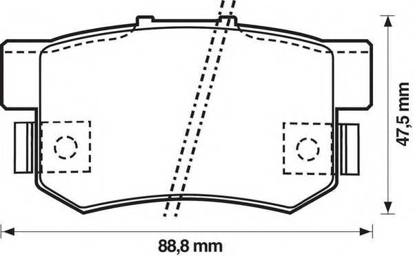 JURID 572138J Комплект тормозных колодок,