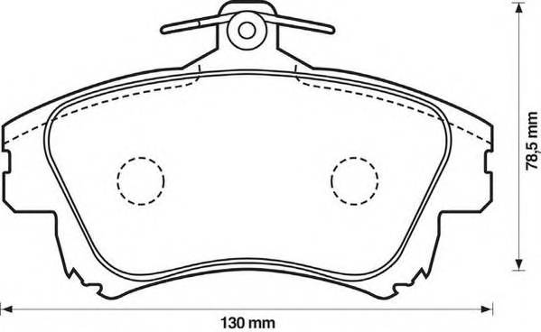 JURID 573039J Комплект тормозных колодок,