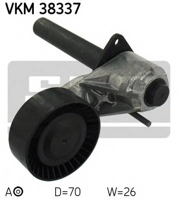 SKF VKM 38337 Натяжной ролик, поликлиновой