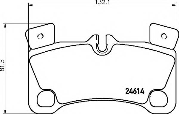 HELLA 8DB 355 014-631 Комплект тормозных колодок,