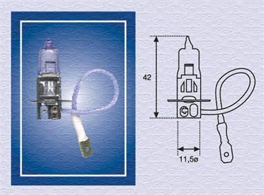 MAGNETI MARELLI 002554100000 Лампа накаливания, противотуманная